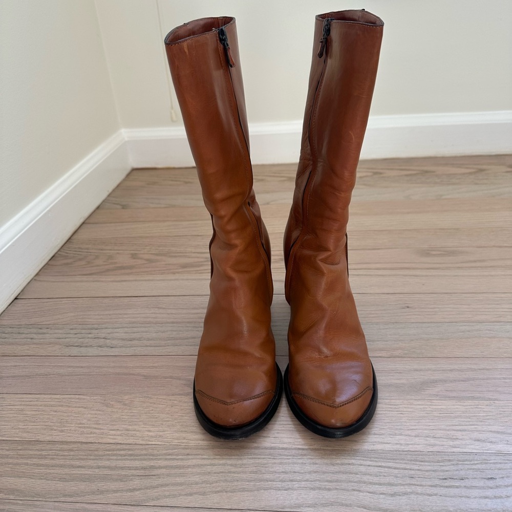 Costume National cognac booties - Picture 2 of 5
